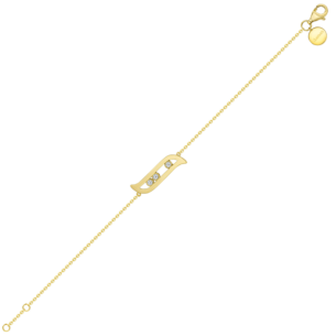 Alif Brilliance 18k Yellow Gold and Diamond Bracelet