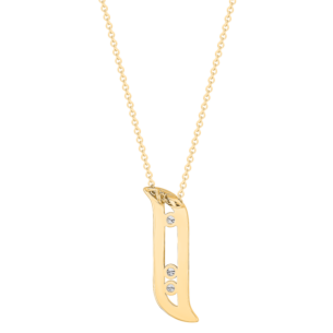 Alif Brilliance 18k Yellow Gold and Diamond Necklace