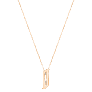 Alif Brilliance 18k Rose Gold and Diamond Necklace