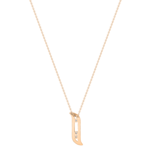 Alif Brilliance 18k Rose Gold and Diamond Necklace