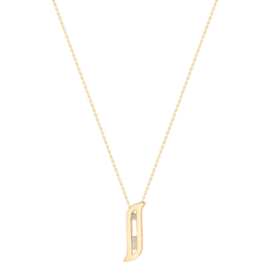 Alif Brilliance 18k Yellow Gold and Diamond Necklace