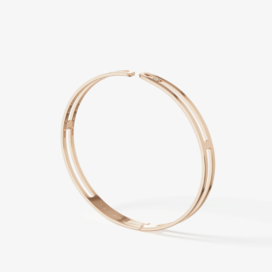 Alif Brilliance 18k Rose Gold and Diamond Bangle