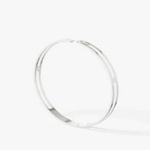 Alif Brilliance 18k White Gold and Diamond Bangle