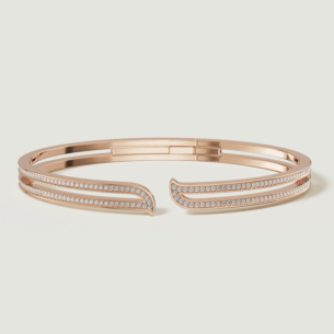 Alif Rose Gold Diamond Bangle