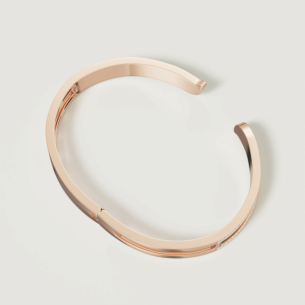 Alif Mosaic Malachite & Diamond Bangle In 18K Rose Gold