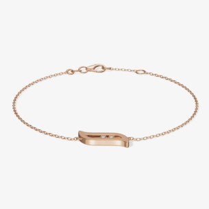 Alif Brilliance 18k Rose Gold and Diamond Bracelet