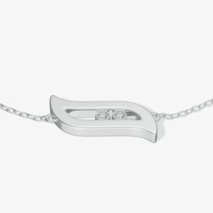 Alif Brilliance 18k White Gold and Diamond Bracelet