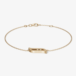 Alif Brilliance 18k Yellow Gold and Diamond Bracelet