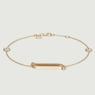 Alif Yellow Gold Diamond Bracelet