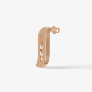 Alif Brilliance 18k Rose Gold and Diamond Earrings