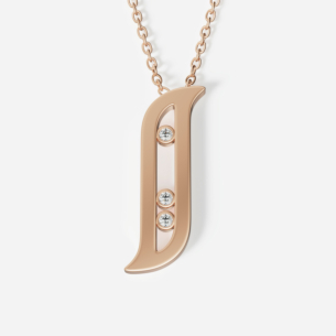 Alif Brilliance 18k Rose Gold and Diamond Necklace