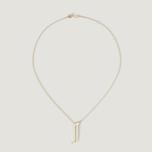Alif Yellow  Gold Necklace