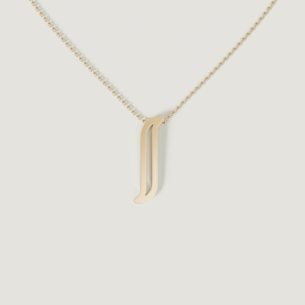 Alif Yellow  Gold Necklace