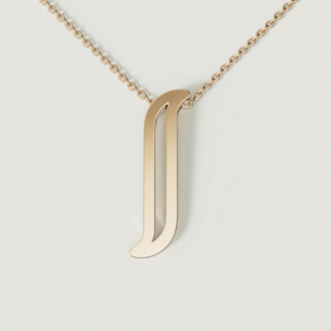 Alif Yellow  Gold Necklace