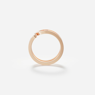 Alif Brilliance 18k Rose Gold and Ruby Ring