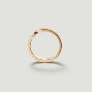 Alif Yellow Gold Diamond Ring