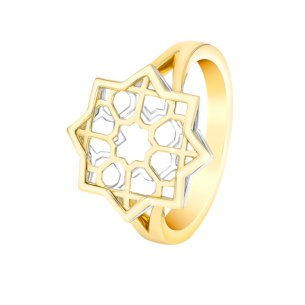 Al Qasr Star Ring In 18K Yellow Gold