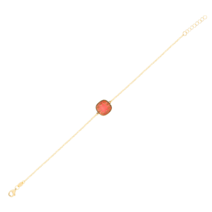 Amelia Sunrise Coloured Mother Of Pearl Bracelet in 18K Yellow Gold 