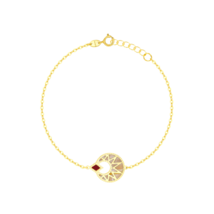 Amelia Maasai 18k Gold Mother of Pearl Bracelet