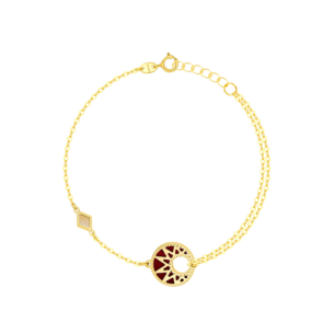 Amelia Maasai 18k Gold Mother of Pearl Bracelet