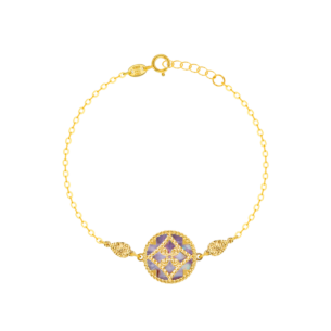 Amelia Versailles Single Motif Bracelet in 18K Yellow Gold