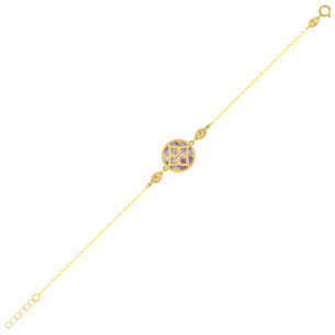 Amelia Versailles Single Motif Bracelet in 18K Yellow Gold