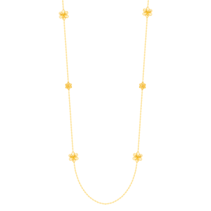 Anmol Floret Tin cup Necklace in 21K Yellow Gold 