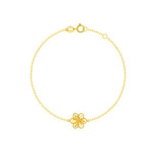 Anmol Floret Single Motif Bracelet in 21K Yellow Gold 