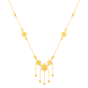 Anmol Floret Festoon Necklace in 21K Yellow Gold 