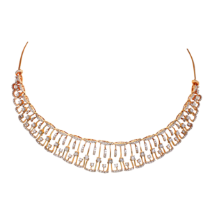 Ananya Diamond Necklace & Earring in 18K Gold