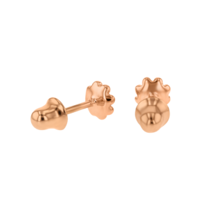 Children's Jewellery Ara Diamond Earring Rose Gold Flower Earrings Eight Petals 