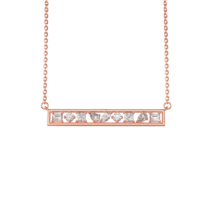 Aerial 18k Rose Gold Diamond Necklace