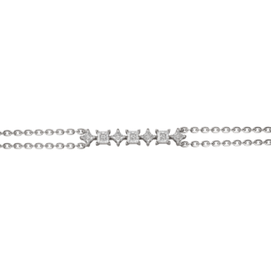 Aerial 18k White Gold Diamond Bracelet