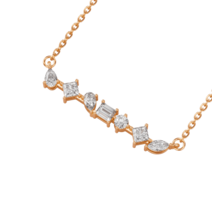 Aerial 18k Yellow Gold Diamond Necklace