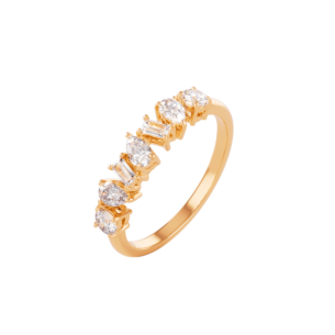 Aerial 18k Yellow Gold Diamond Ring