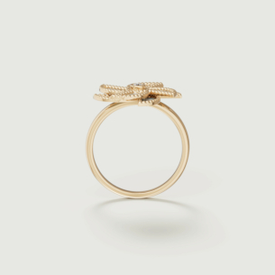 Farfasha Bliss 18k Yellow Gold Diamond & White Mother of Pearl Ring