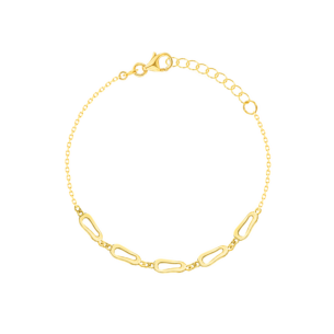 Yellow Gold Clips Bracelet