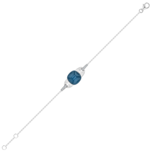 Drops 18K White Gold and London Blue Topaz Bracelet