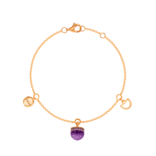 Dome Nobel Amethyst Bracelet  