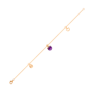 Dome Nobel Amethyst Bracelet  