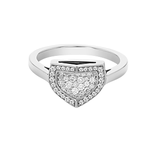 Dome Mosaic 18k White Gold Diamond Ring