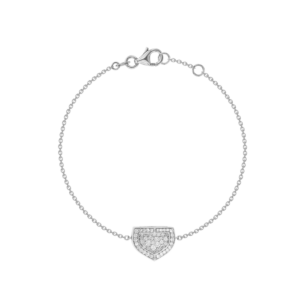 Dome Mosaic 18k White Gold Diamond Bracelet