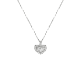 Dome Mosaic 18k White Gold Diamond Necklace