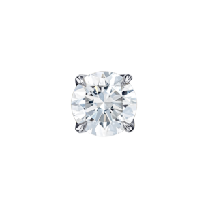 Gaia Solitaire 0.5 Carat Diamond Stud Earrings in 18K White Gold 