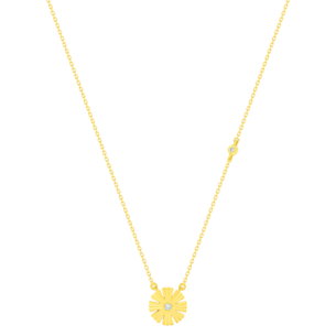 Farfash SunKiss Arfaj Daisy Necklace With Diamond in 18K Yellow Gold 