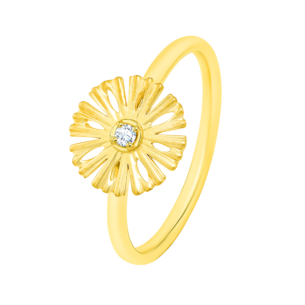 Farfasha Sunkiss Medium Arfaj Daisy Ring in 18K Yellow Gold 