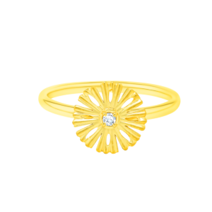 Farfasha Sunkiss Medium Arfaj Daisy Ring in 18K Yellow Gold 