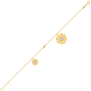 Farfasha Sunkiss Yellow Gold Bracelet with Pearl and Diamond