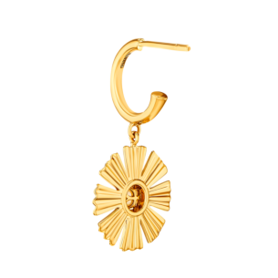 Farfasha Sunkiss Yellow Gold Earrings with Pearl and Diamond