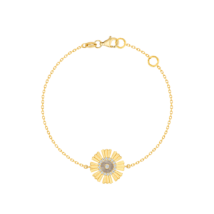 Farfasha Sunkiss Yellow Gold Bracelet with Mother of Pearl and Diamond